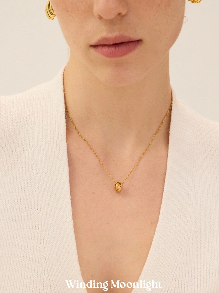 Three Ring Necklace,Lumivault.
