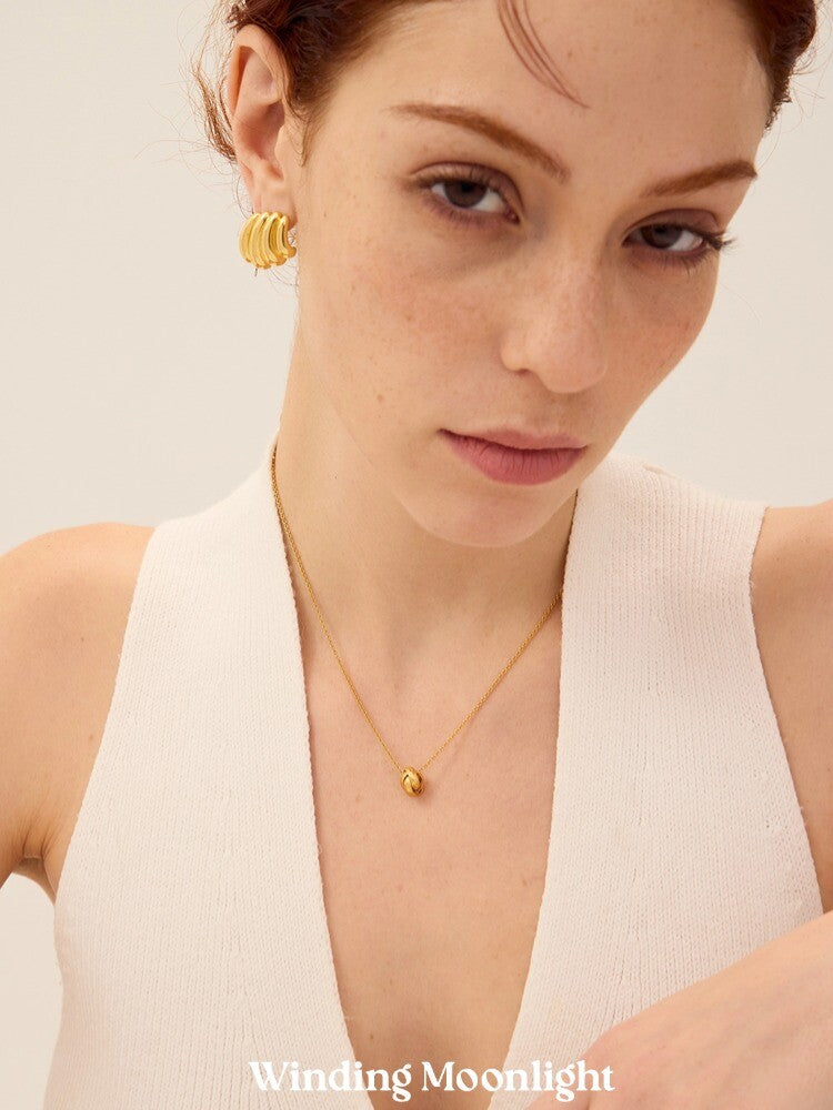 Three Ring Necklace,Lumivault.