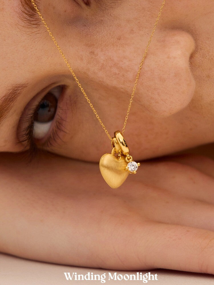 Love Zircon Necklace,Lumivault.