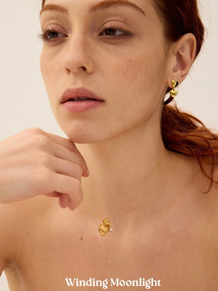 Love Zircon Necklace,Lumivault.