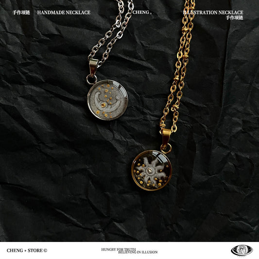 Handmade Moonlight Sunlight Necklace