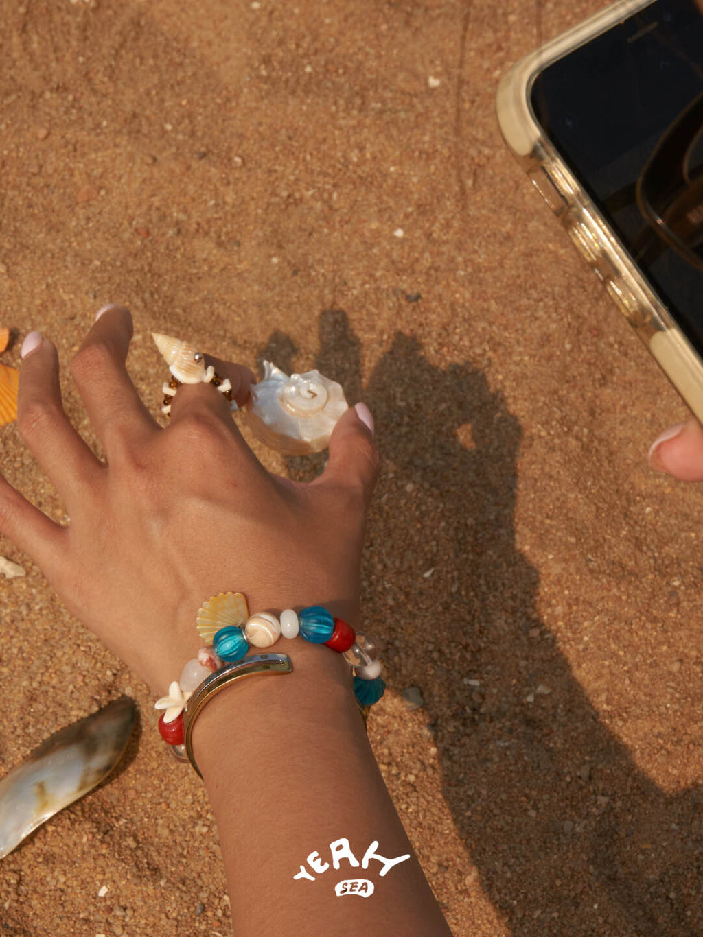 Ocean Beaded Bracelet,Lumivault.