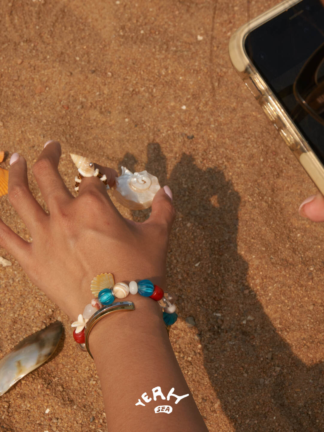 Ocean Beaded Bracelet,Lumivault.