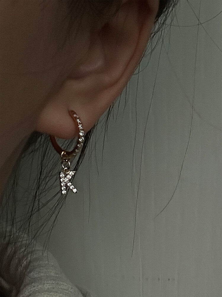 Letter Earrings,Lumivault.