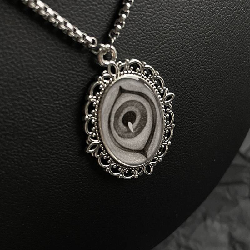 Vintage Handmade Painting Elements Necklace