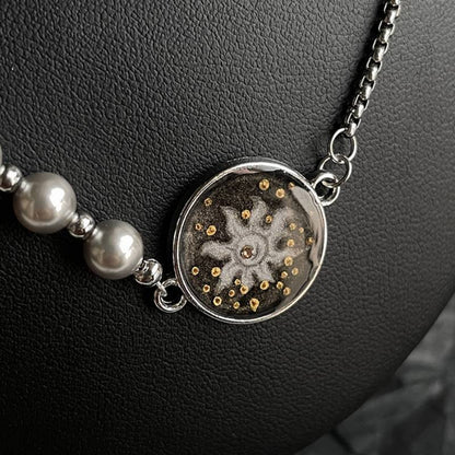 Handmade Ink Painting Elements Choker