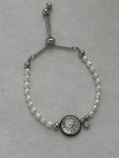 Handmade Pearl Star Bracelet