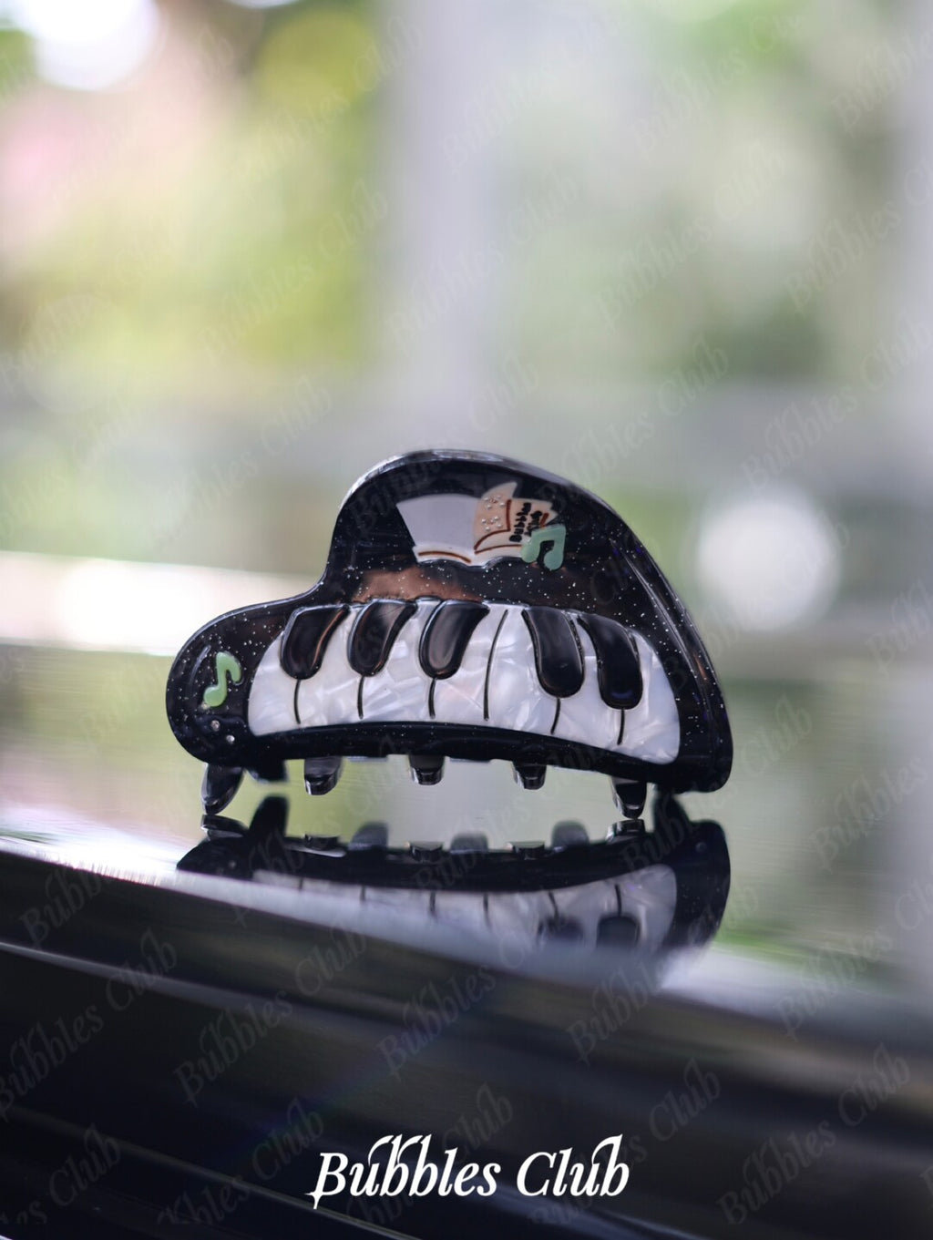 Serenade Piano Hair Clip,Piano Hair Clip (Large),Lumivault.