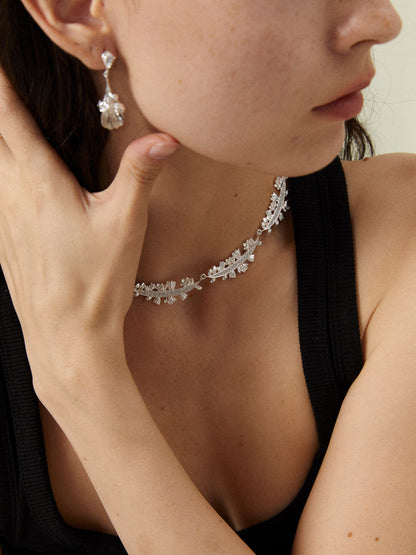 Mouhooland Wreath Silver Necklace