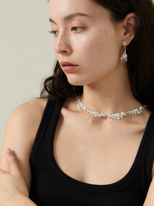 Mouhooland Wreath Silver Necklace