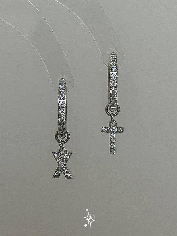 Letter Earrings,Lumivault.