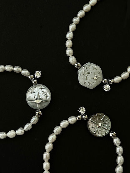 Handmade Pearl Star Bracelet