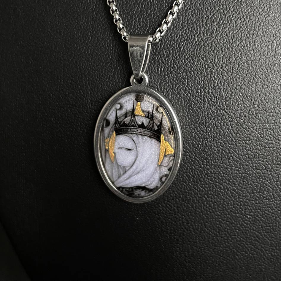 Handmade Painting Elements Necklace