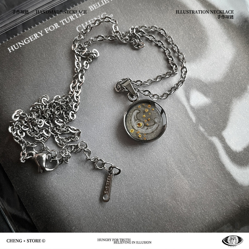 Handmade Moonlight Sunlight Necklace,Lumivault.