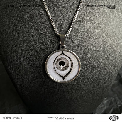 Handmade Painting Elements Round Necklace