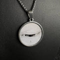 Handmade Painting Elements Round Necklace,Zen,Lumivault.