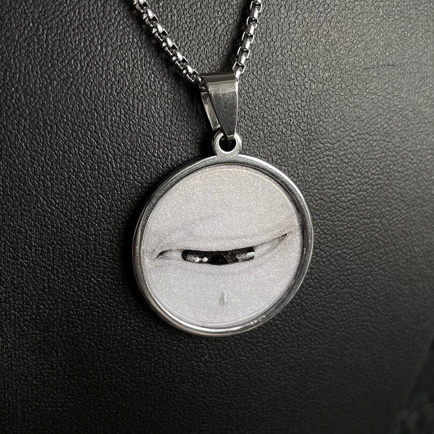 Handmade Painting Elements Round Necklace,Zen,Lumivault.