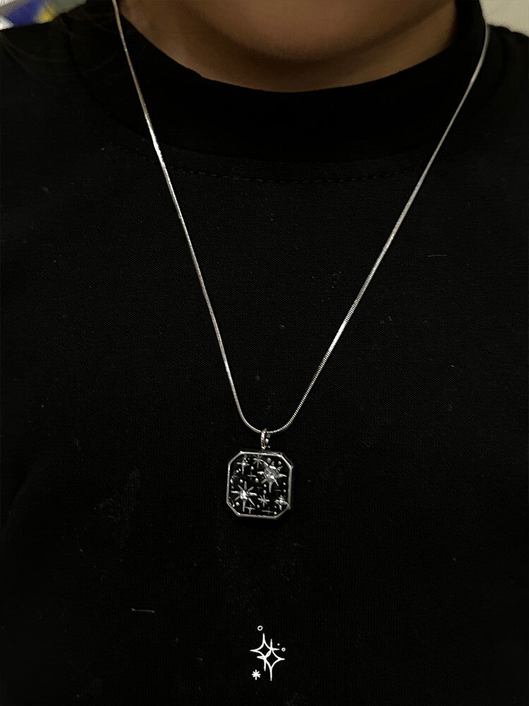 Starlight Geometry Necklace,Lumivault.