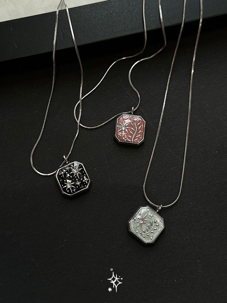 Starlight Geometry Necklace,Lumivault.