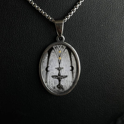 Handmade Painting Elements Necklace