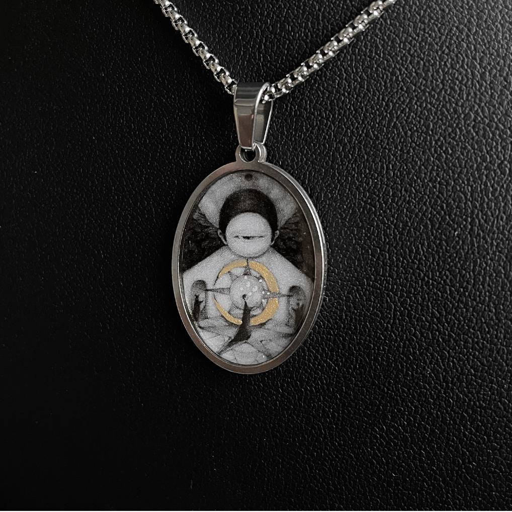 Handmade Painting Elements Necklace