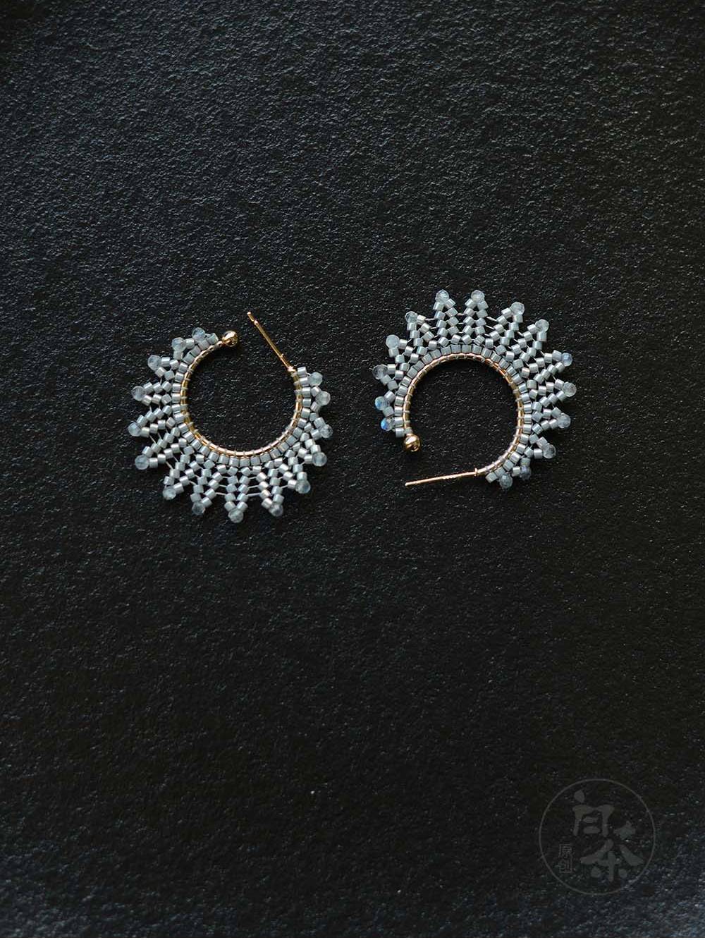 Moon Light Stud Earrings,Lumivault.