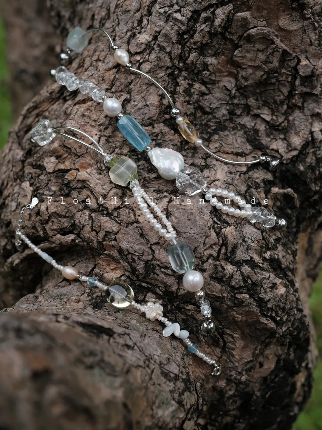 Sweet Dreams" Topaz, Citrine & Freshwater Pearl Bracelet FH1205TM