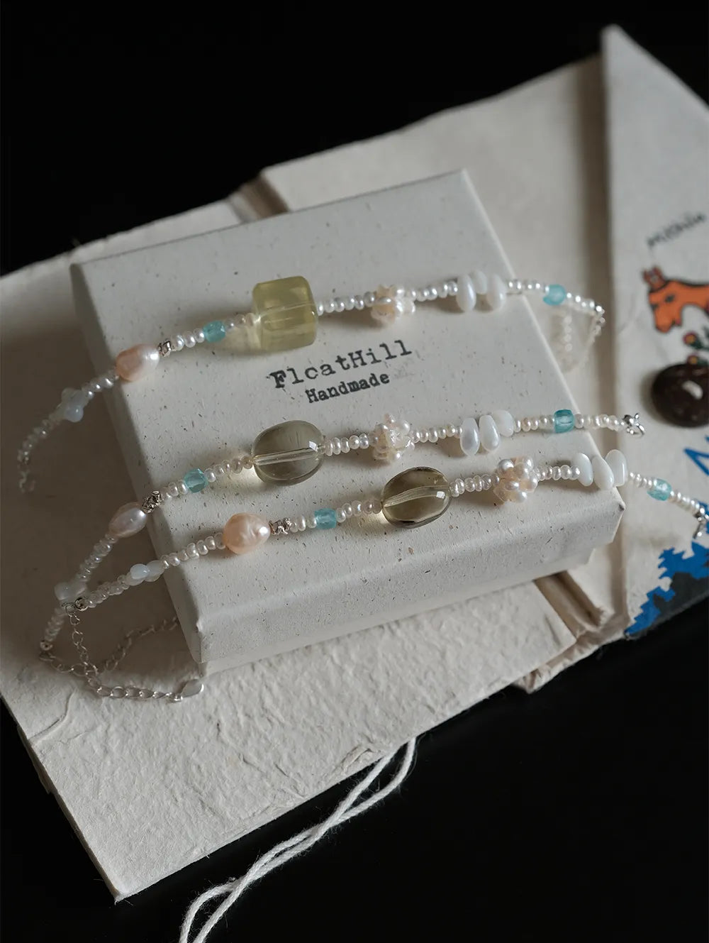 Sweet Dreams" Topaz, Citrine & Freshwater Pearl Bracelet FH1205TM