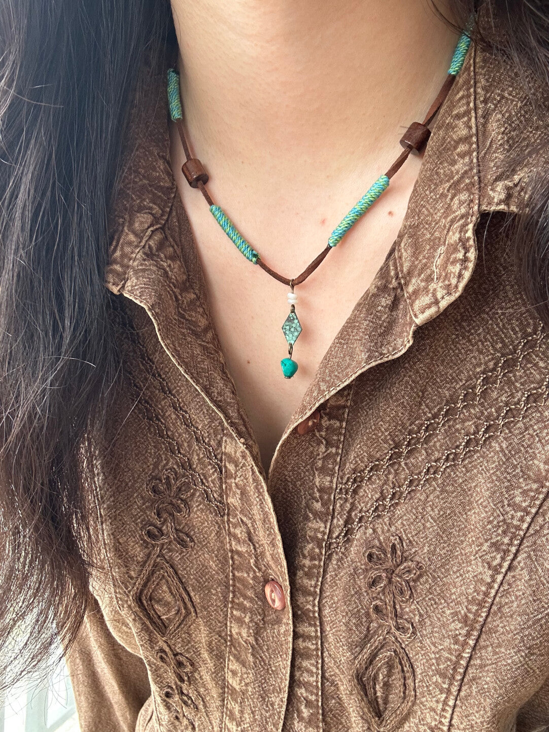 Ethnic Patina Necklace,Lumivault.