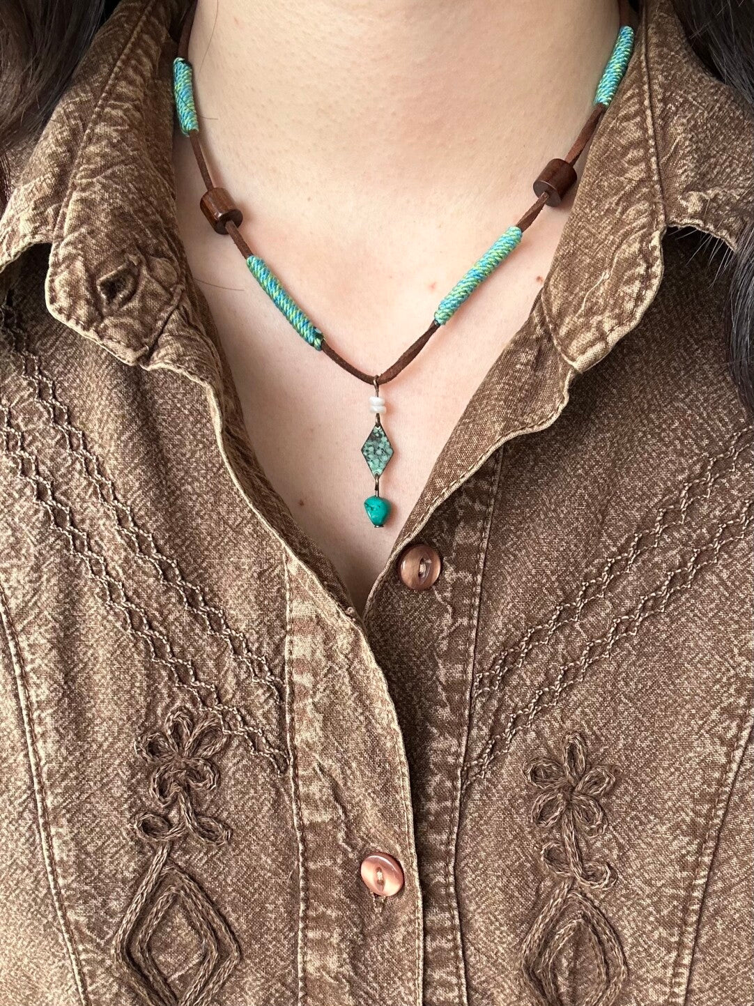 Ethnic Patina Necklace,Lumivault.