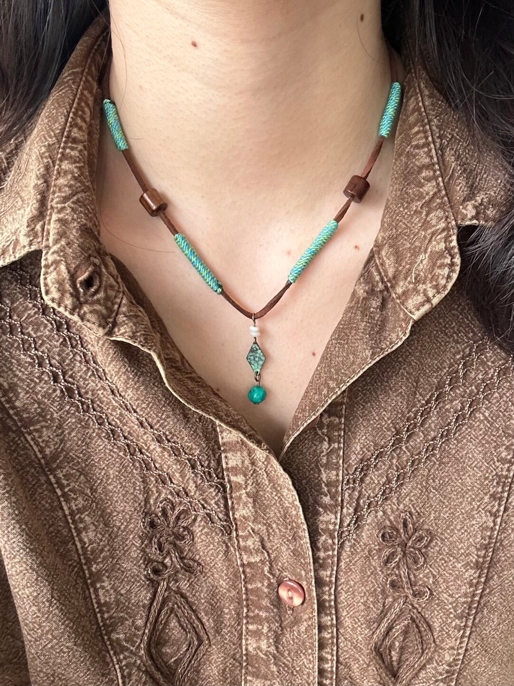 Ethnic Patina Necklace,Lumivault.