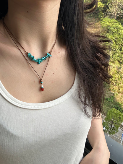 Stone Rhyme Double-layer Necklace