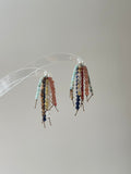 Handcrafted Natural Stone Tassel Drop Earrings,Studs,Lumivault.