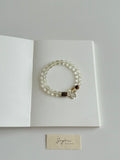 Sunny Citrine Natural Stone Silver Flower Bracelet - Lumivault