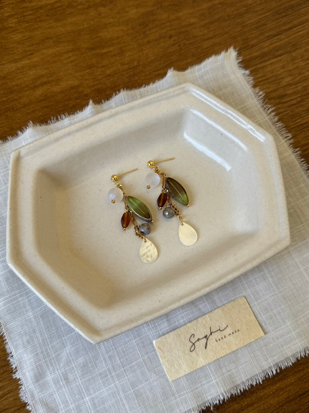 Boho Chic Czech Glass Earrings,Lumivault.