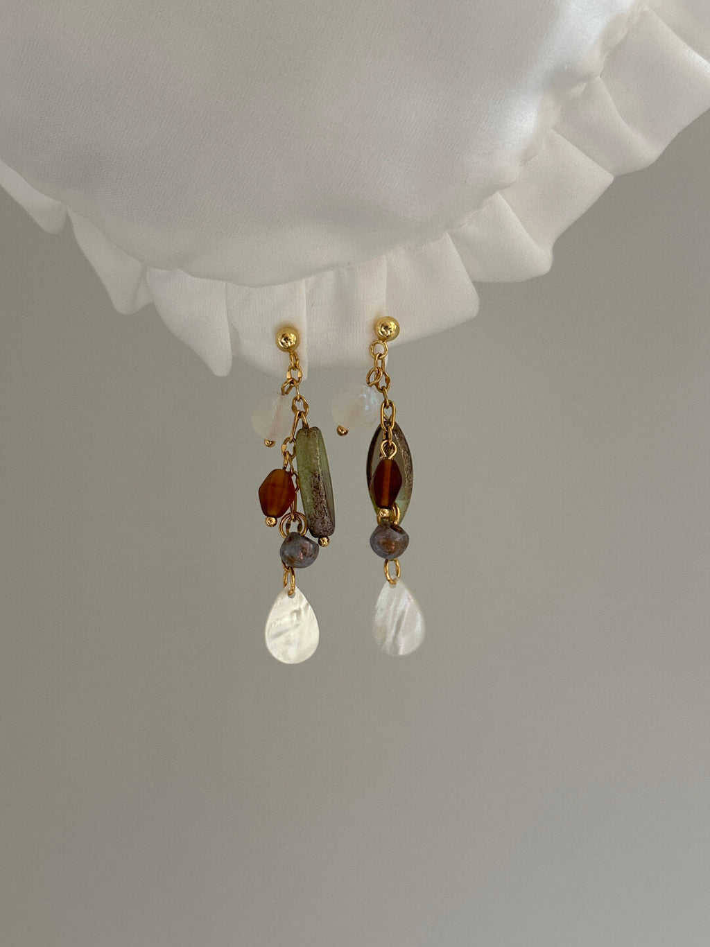 Boho Chic Czech Glass Earrings,Lumivault.