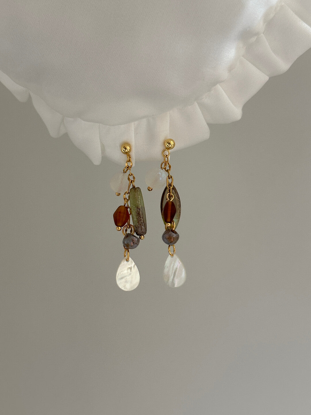 Boho Chic Czech Glass Earrings,Lumivault.