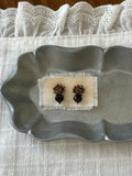 Retro Dark Czech Beads Earrings,Lumivault.