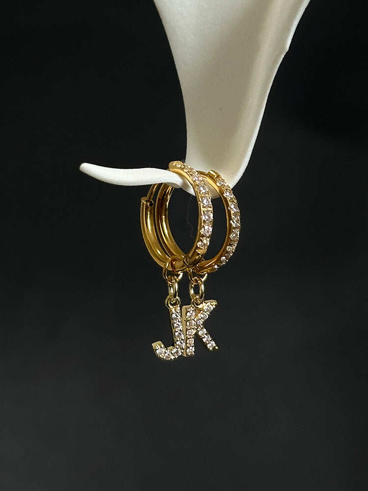 Letter Earrings,Lumivault.