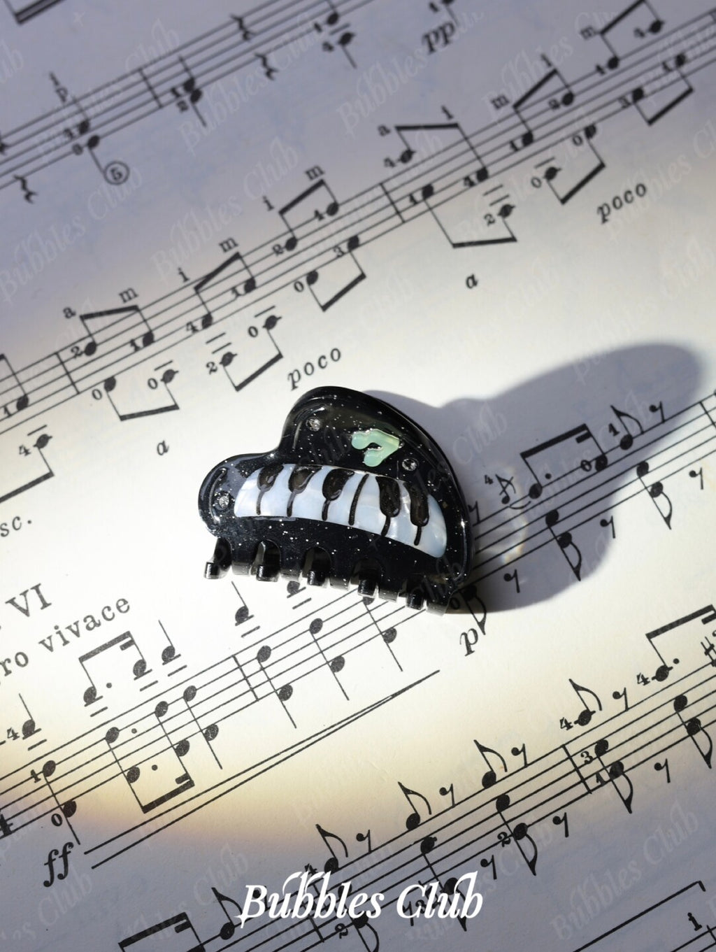 Serenade Piano Hair Clip,Piano Hair Clip (Mini),Lumivault.
