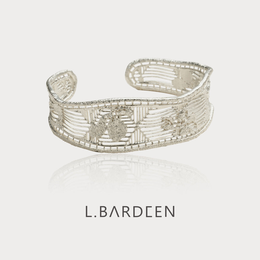 Gardenia Fiber Hollow Bracelet,Lumivault.
