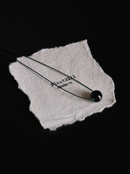 One Bead Hand-Woven Necklace