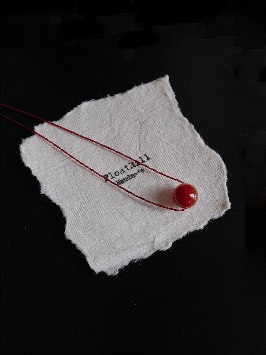 One Bead Hand-Woven Necklace