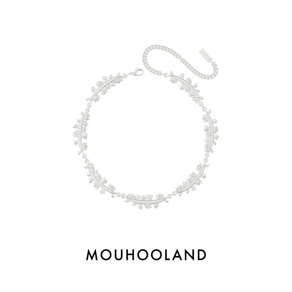 Mouhooland Wreath Silver Necklace,Lumivault.