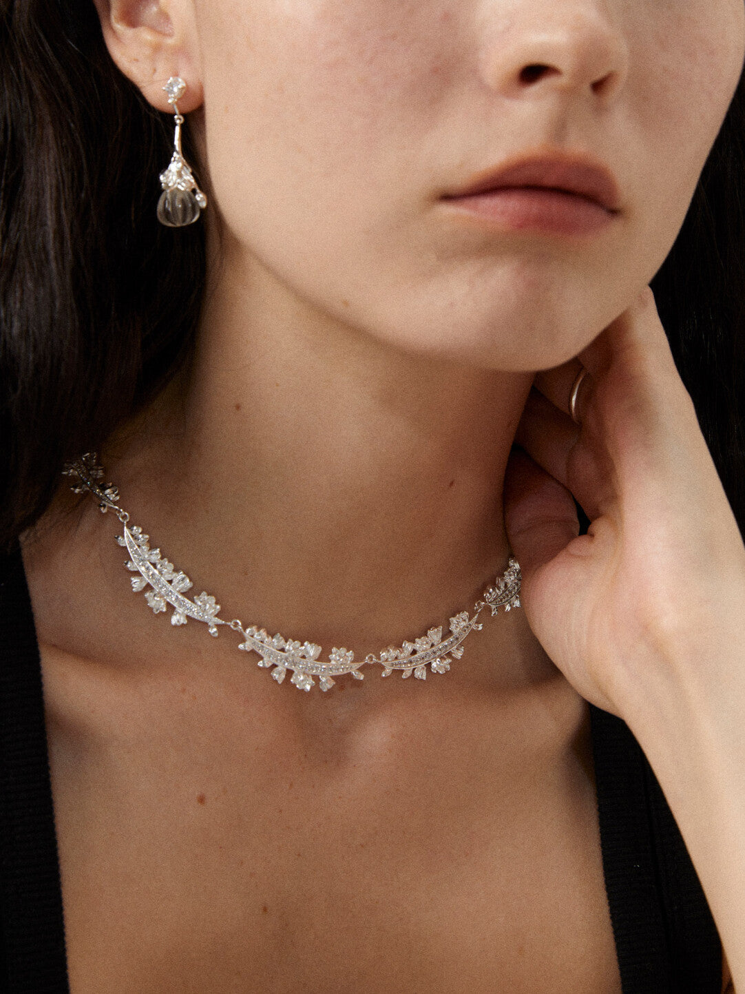 Mouhooland Wreath Silver Necklace