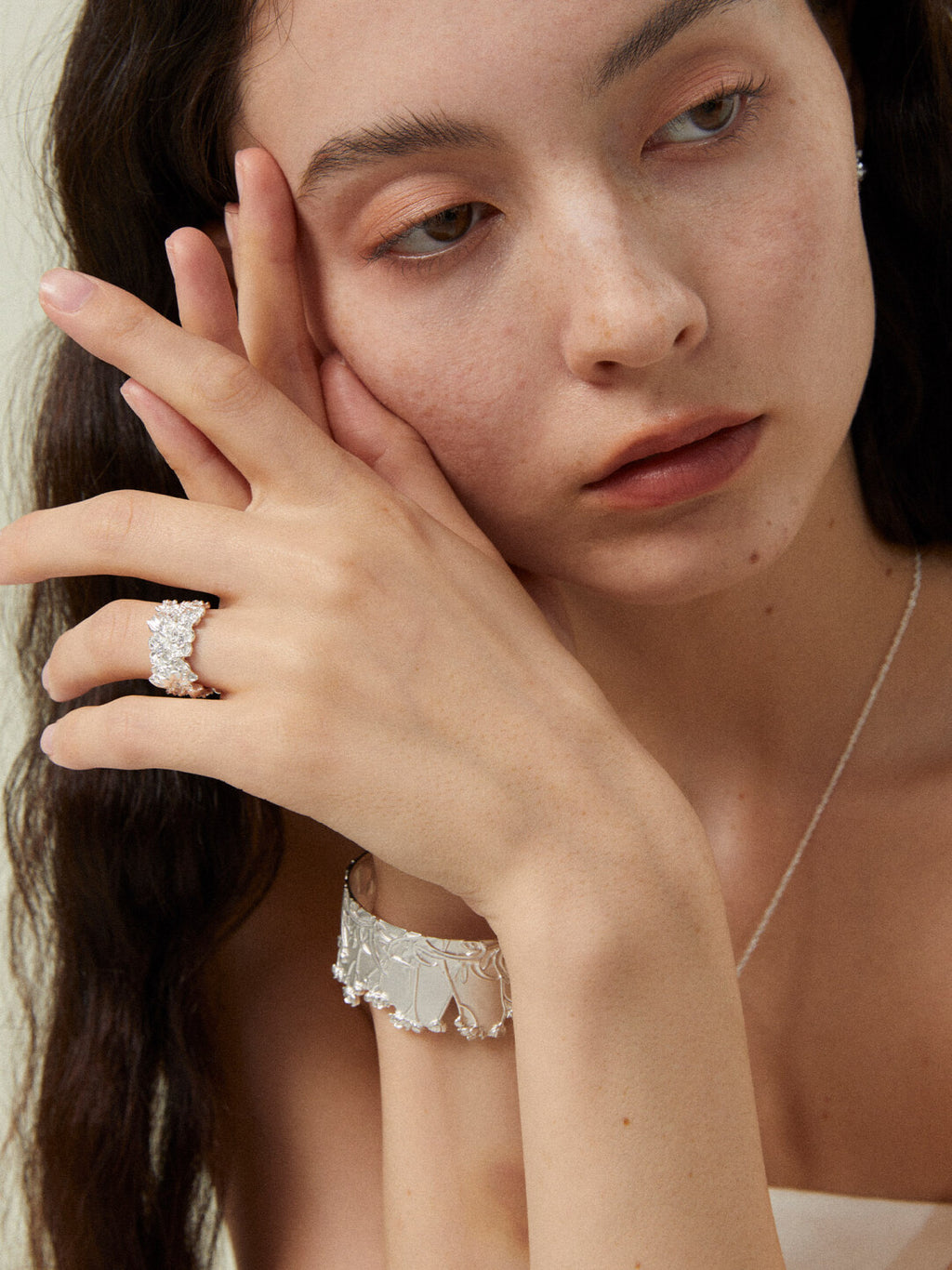 Flower Cluster Ring,Lumivault.