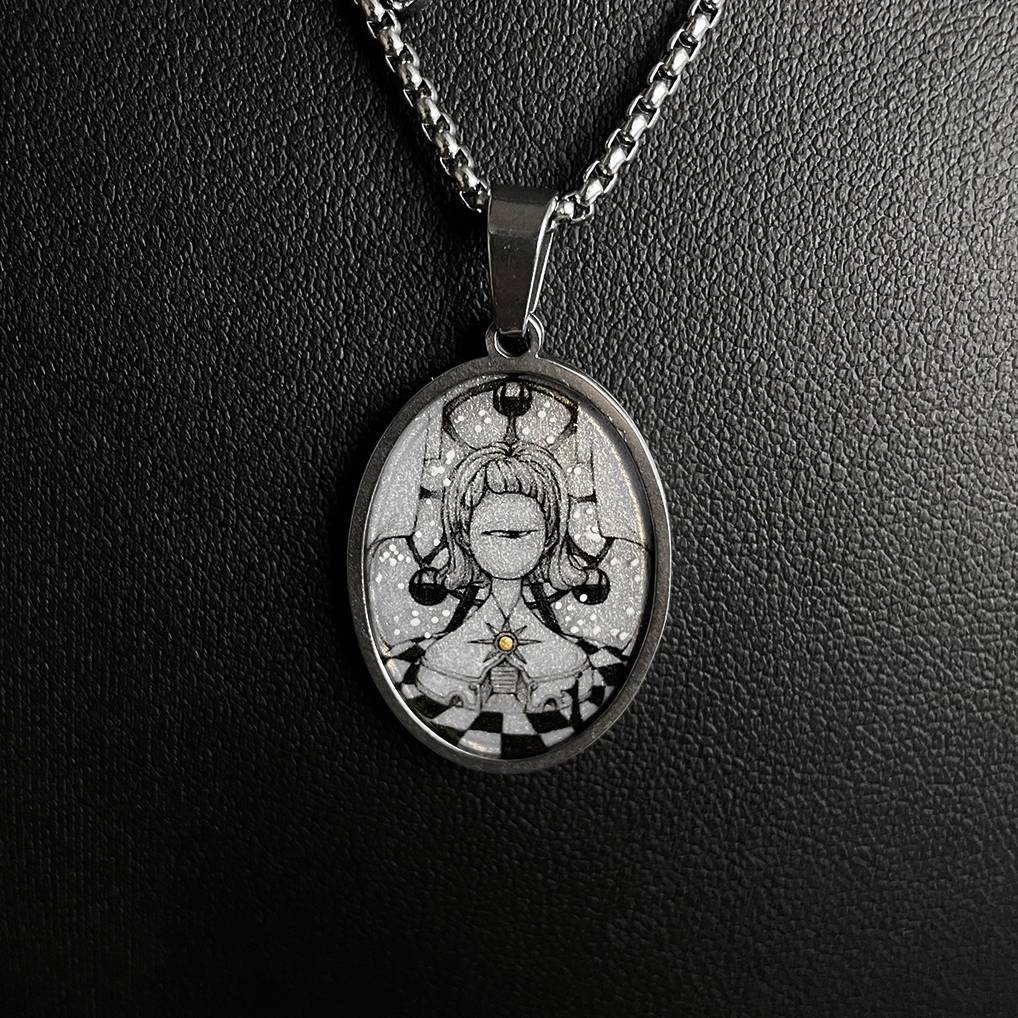 Handmade Painting Elements Necklace