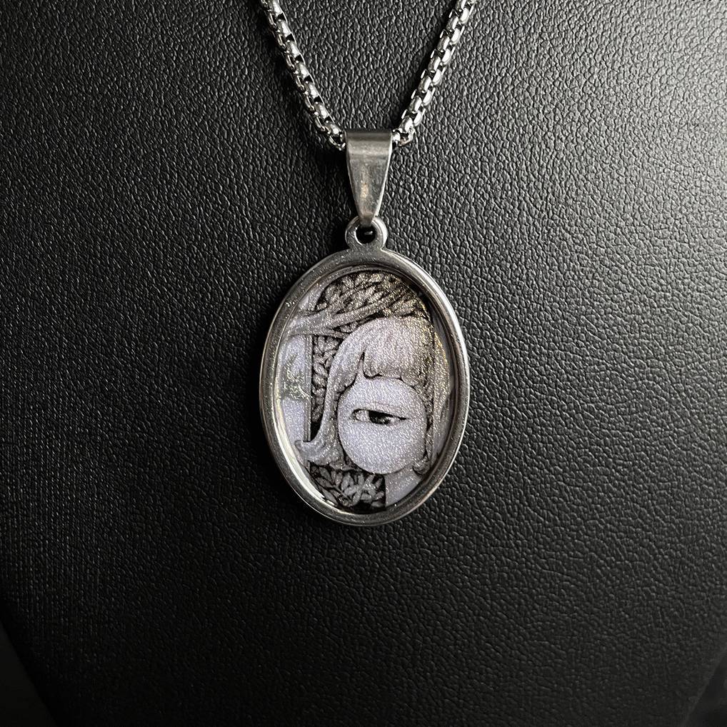 Handmade Painting Elements Necklace,Door of the Magic Tree 2,Lumivault.