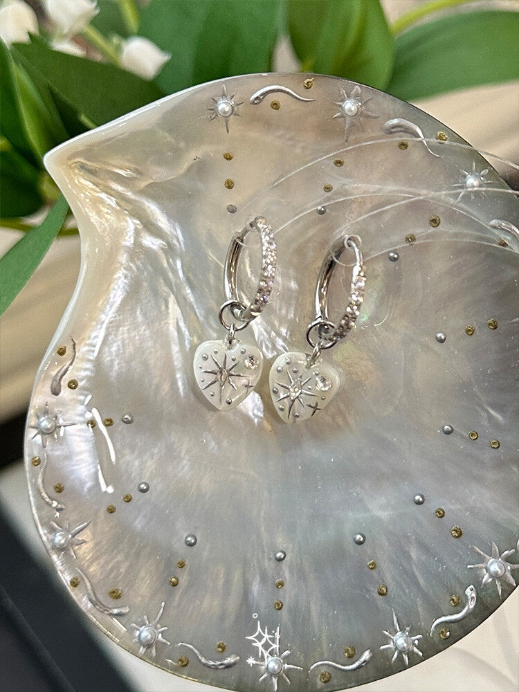 Star Shining Necklace,EA02 Earrings (2x1.2cm),Lumivault.