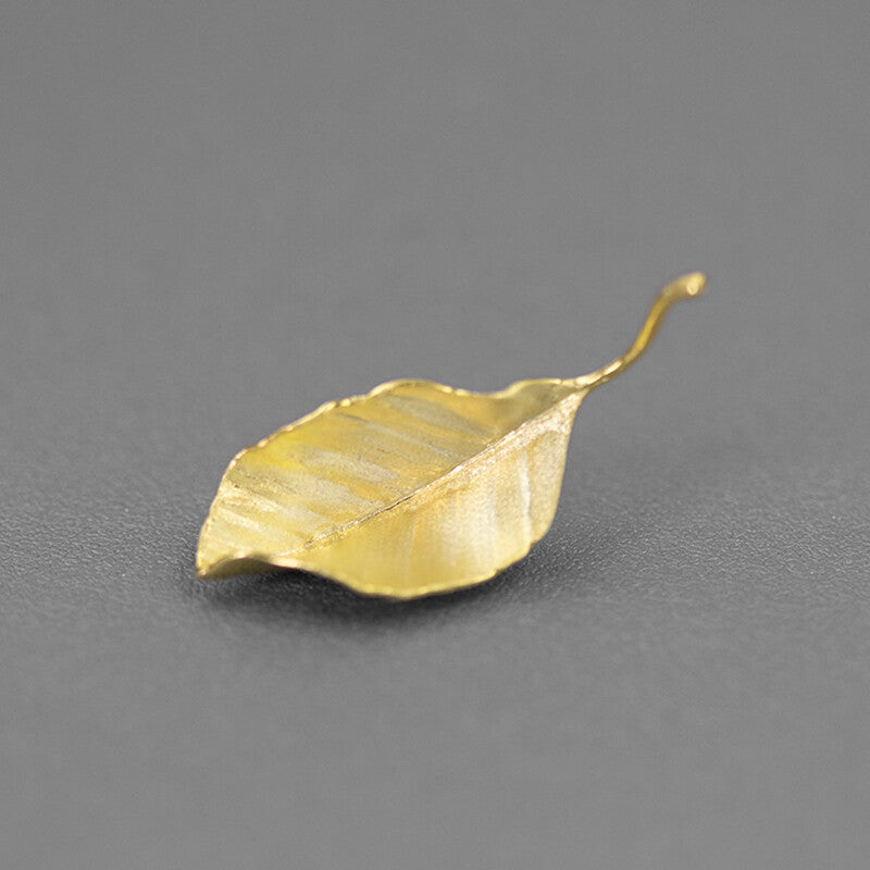 Autumn Leaves Silver Brooch,Gold,Lumivault.